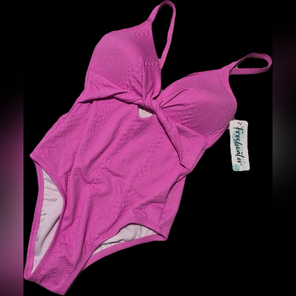 Kohl's Vibrant Pink Wrap Swimsuit